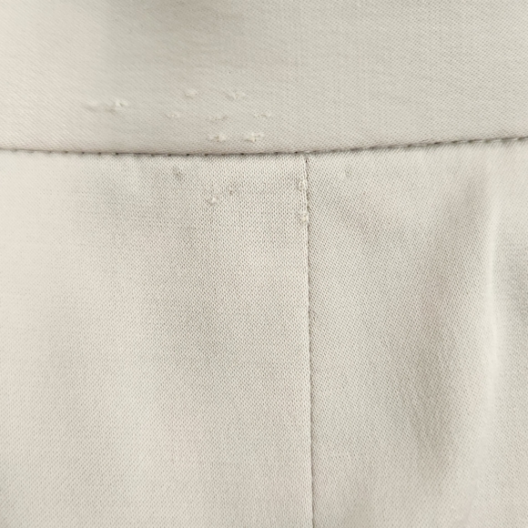 Charles Nolan Designer Cream Pencil Skirt with back pockets Sz 8 - Picture 8 of 9